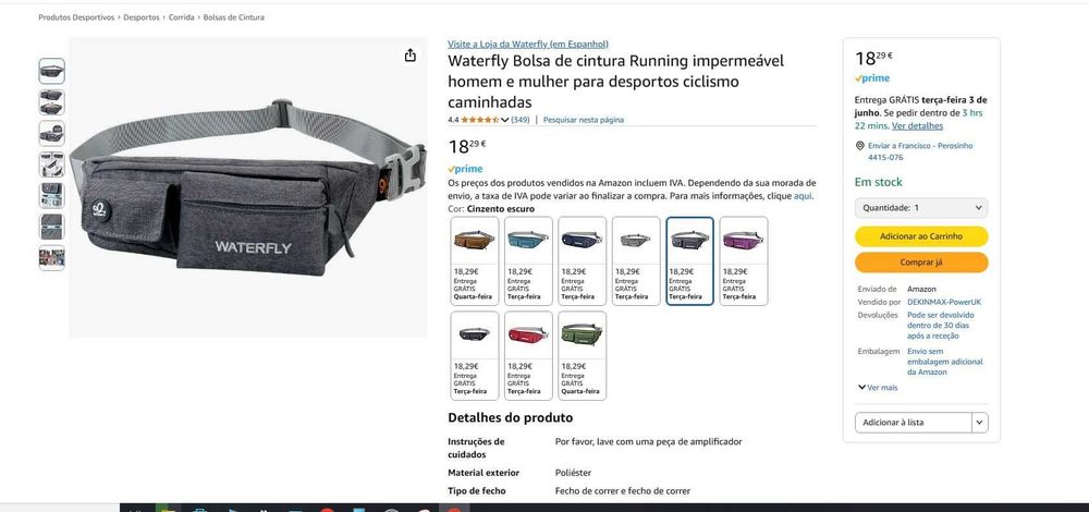 Bolsa Cintura Running Waterfly