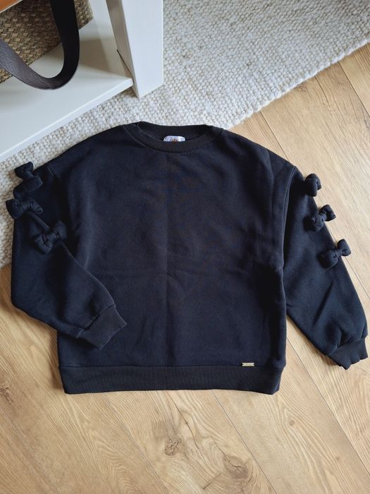 146cm bluza oversize Okti Viangi, czarna modna bluza