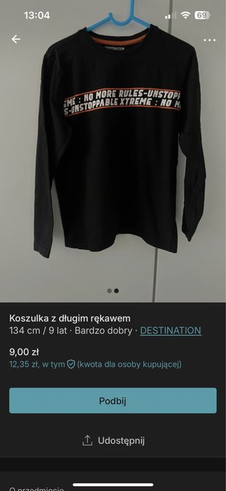 Koszulka z dlugim rekawem
