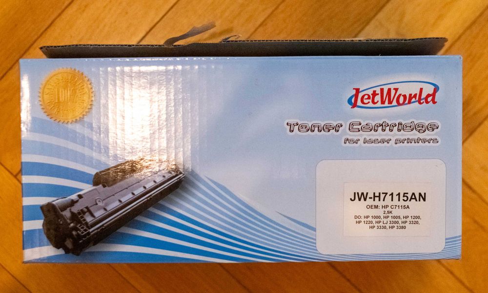 Nowy Toner 1000 JetWorld JW-H7115AN 3300 HP 15A C7115A LaserJet 1200