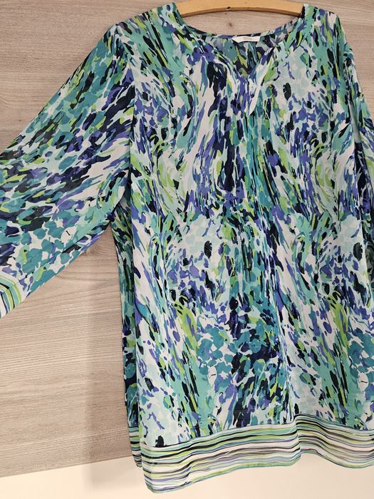 Kolorowa transparentna tunika