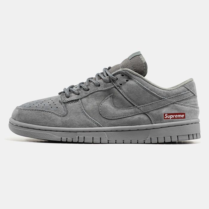 Кросівки Nike SB Dunk Low x Supreme Grey premium