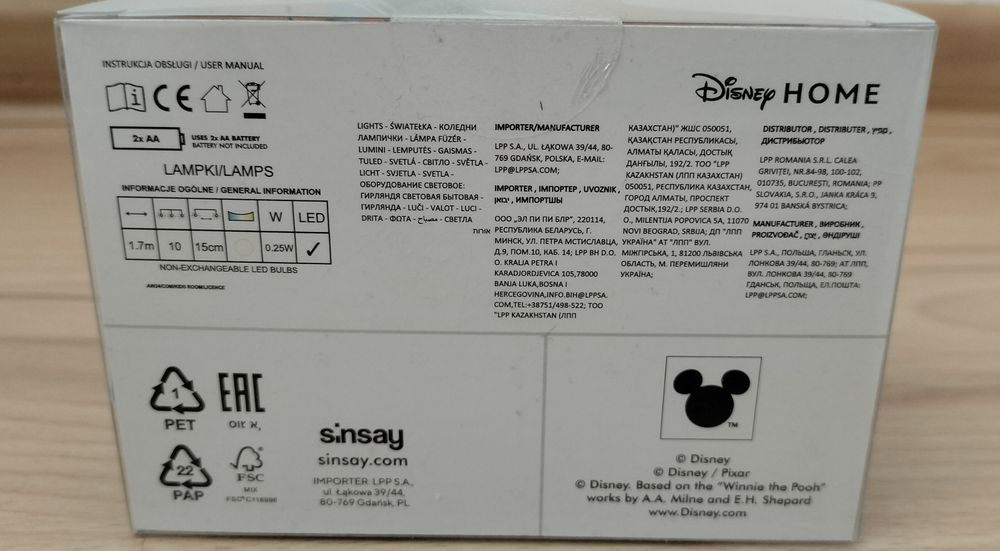 Lampki LED Myszka Miki