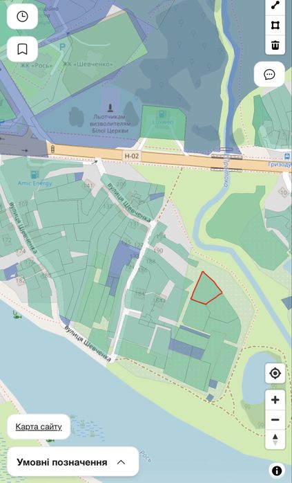 Ексклюзивна земельна ділянка в центрі м. Біла Церква