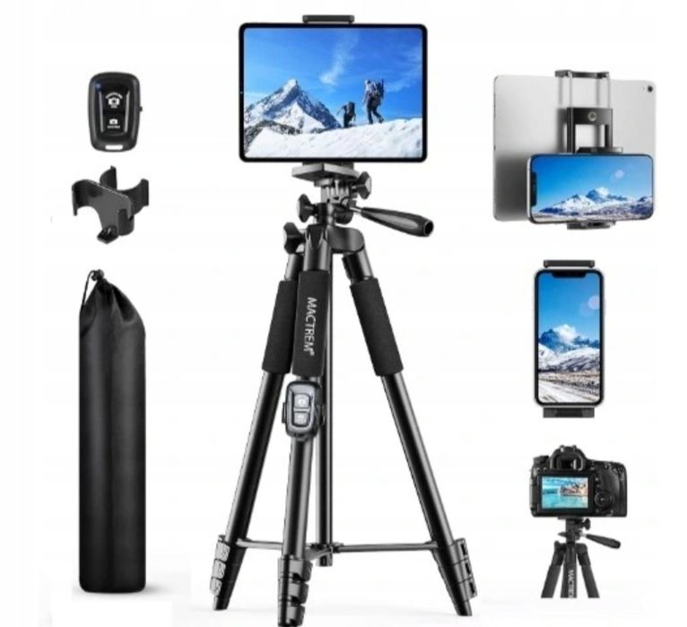 MACTREM KT65 Statyw do telefonu tripod 3w 1 z pilotem  PRO R6