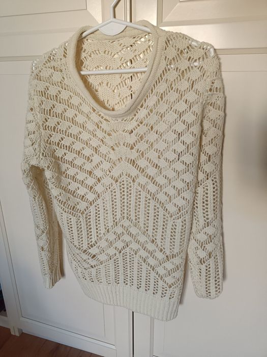 Sweter damski ecru
