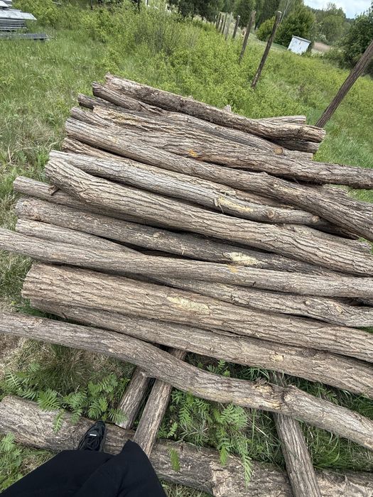 Słupki akacjowe ogrodzeniowe 240 cm