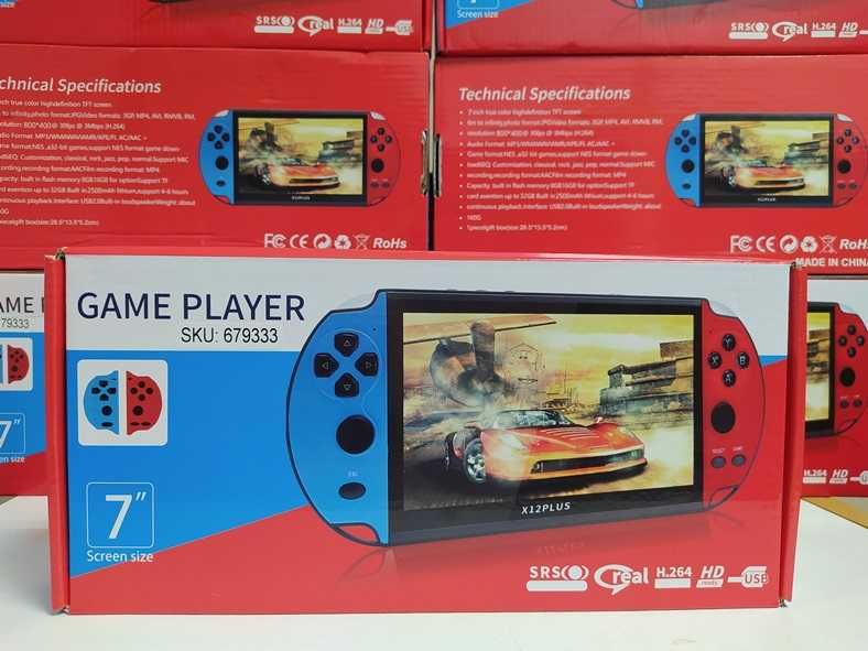 Приставка PSP на 19500 игр X12 Plus Dendy Денди Sega Марио Танчики