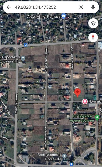 Земельный участок В Полтаве! Браилки Гожулы, Екватор