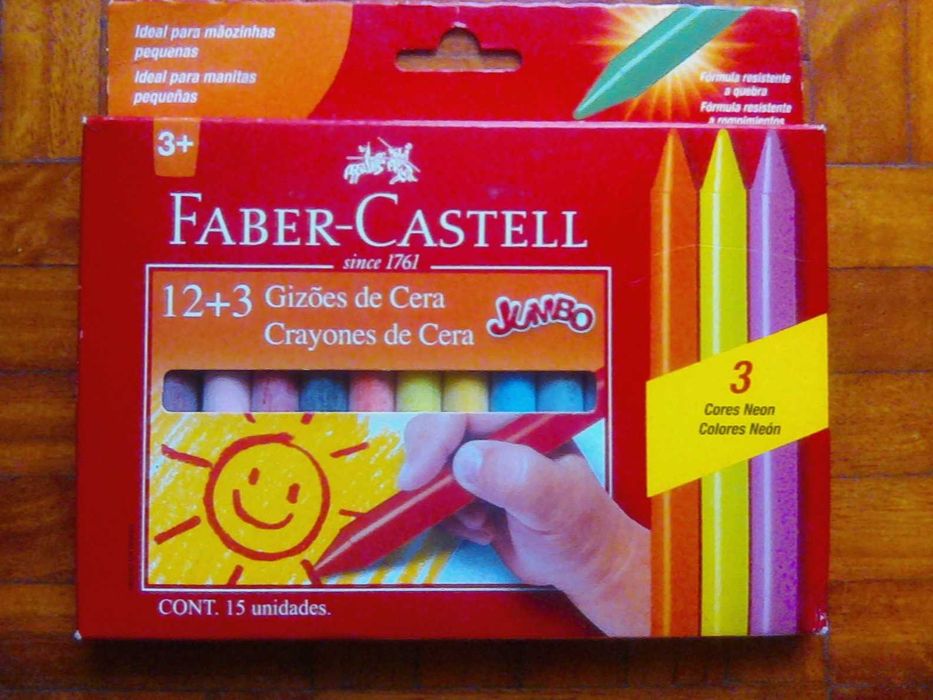 Material escolar artístico : Plasticina , Lápis de Cera