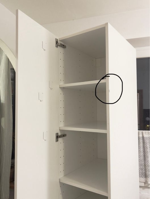 Szafka wysoka IKEA z półkami, biały, METOD 40x60x200 cm