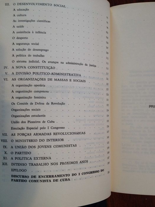 Fidel Castro - Relatório ao 1.º Congresso do Partido Comunista de Cuba