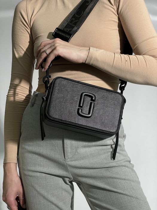 РОЗПРОДАЖ жіноча сумка Marc Jacobs чорна кроссбоди женская сумка марк джейкобс через плечо