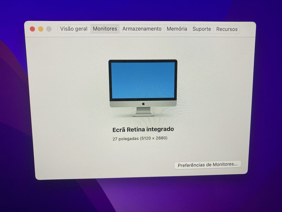 Imac 27” 5K 2015 1TB 8 Ram