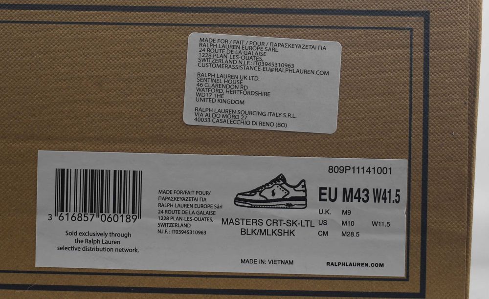 Polo Ralph Lauren sneakersy Masters CRT-SK-LTL roz. 43