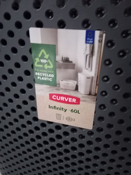 Nowy KOSZ POJEMNIK  PRANIE INFINITY CURVER 60L grafitowy szary grafit