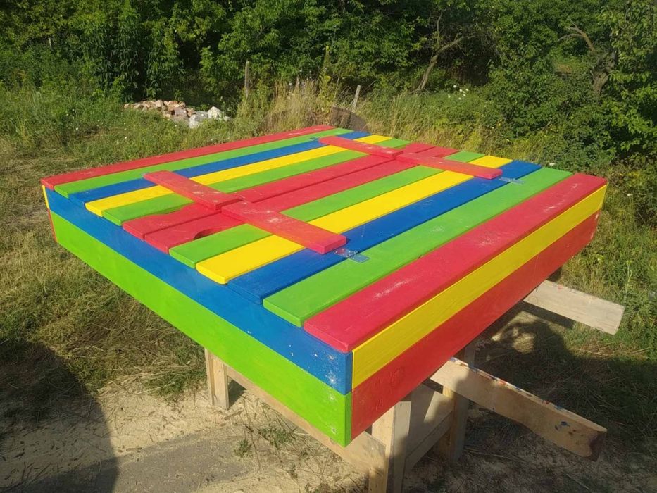 Песочница с кришкой/пісочниця з кришкою/песочница для детей!