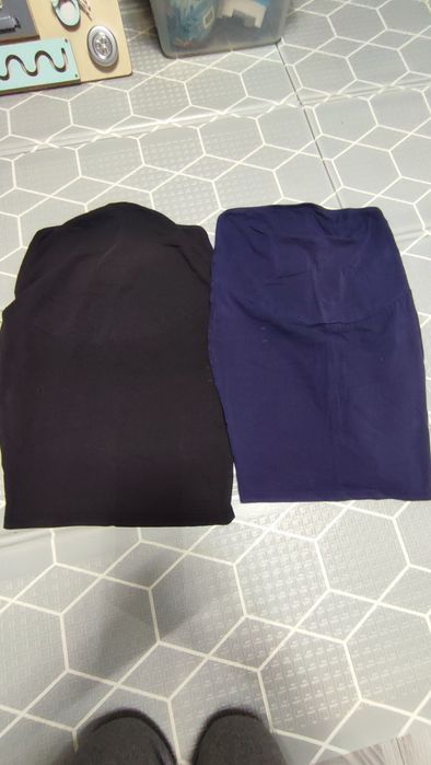 2 szt Spódnica ciążowa Anna Field mama czarna i granatowa  38 M