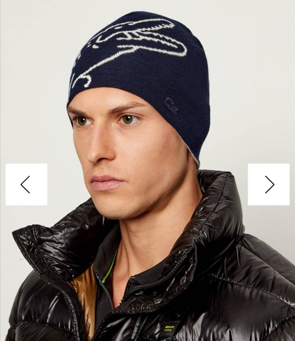 Шерстяная шапка унисекс Lacoste