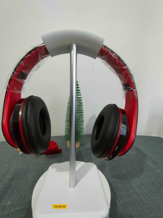 B39 Bluetooth Wireless Headphones - Preto/Vermelho