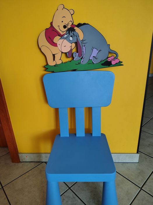 Krzesełko Ikea Mammut + gratis Kubuś i Kłapouchy
