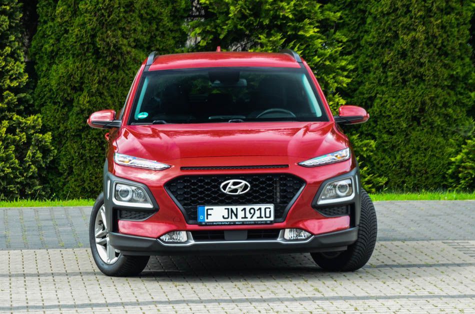 Hyundai Kona bordowa, alusy, navi, stan bdb, z de