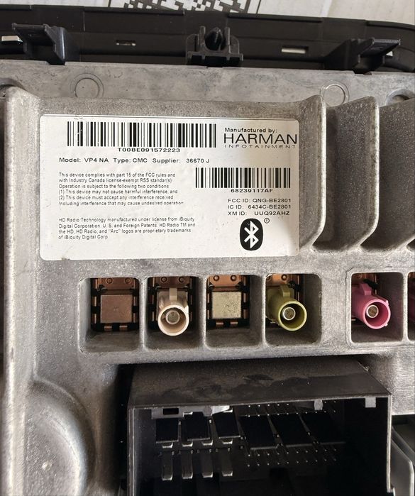Radio Harman Dodge Durango