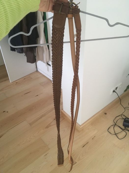 3 sztuki pasków splot brąz