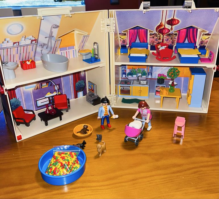 Maleta casa bonecas playmobil