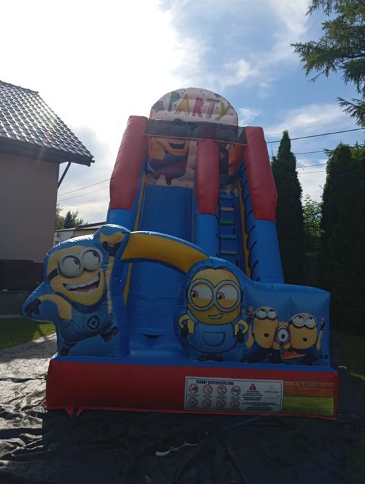 Wynajem namiot imprezowy , dmuchaniec Minionek