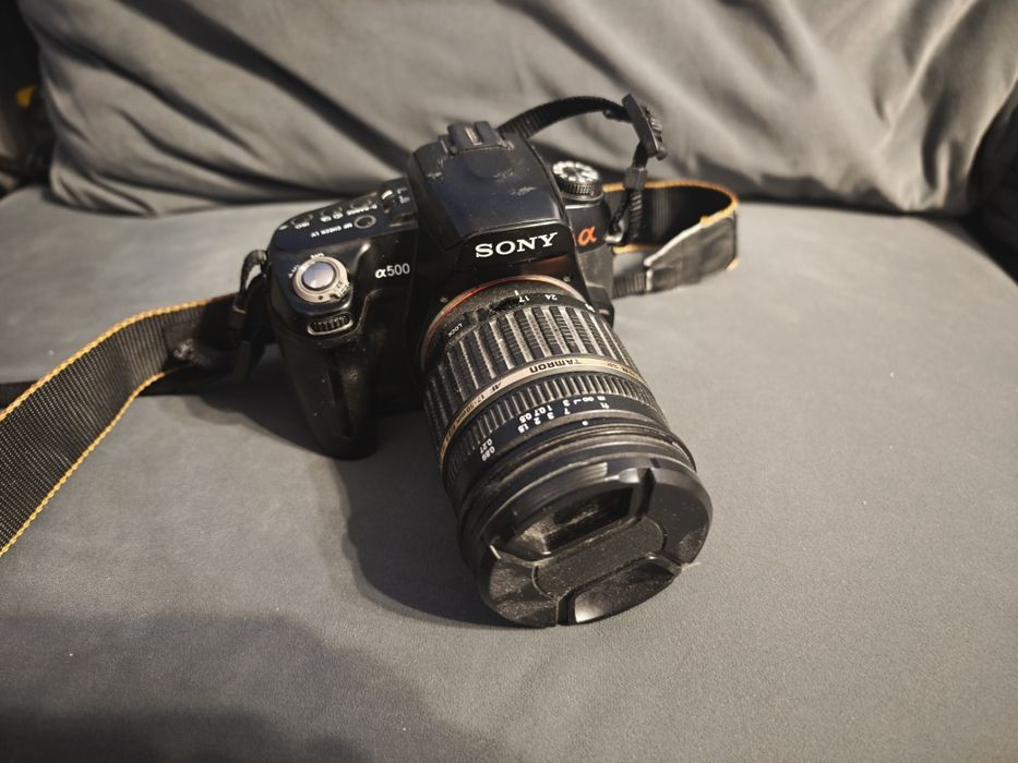 Lustrzanka Sony A500 + Tamron 17-50mm f/2.8, Minolta 100-300