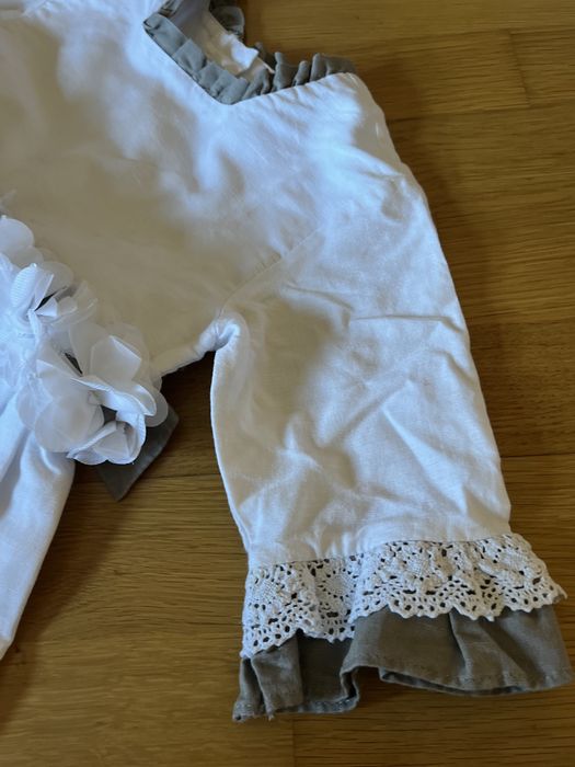 Vestido linho - loja patinhos - 6 anos (veste 4 anos)