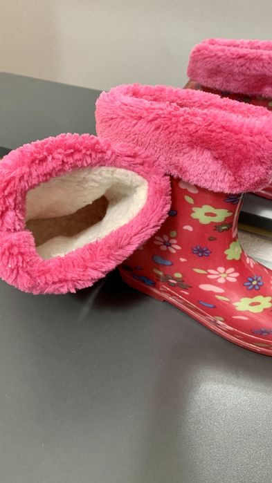 Резиновые сапожки с утеплителем