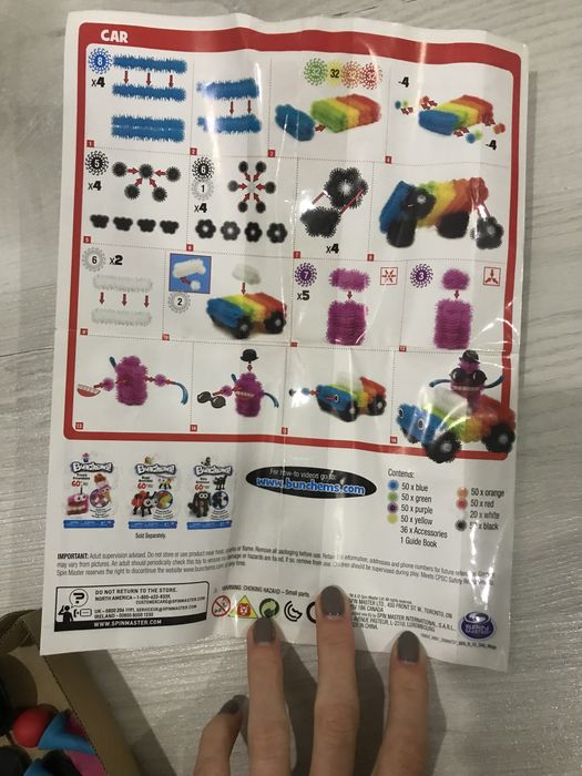 Bunchems оригинал конструктор липучки