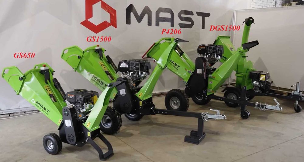 Подрібнювач гілок бензиновий електричний MAST GS650 RATO измельчитель