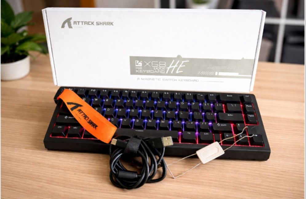 Attack shark X68HE найкраща магнітна клавіатура