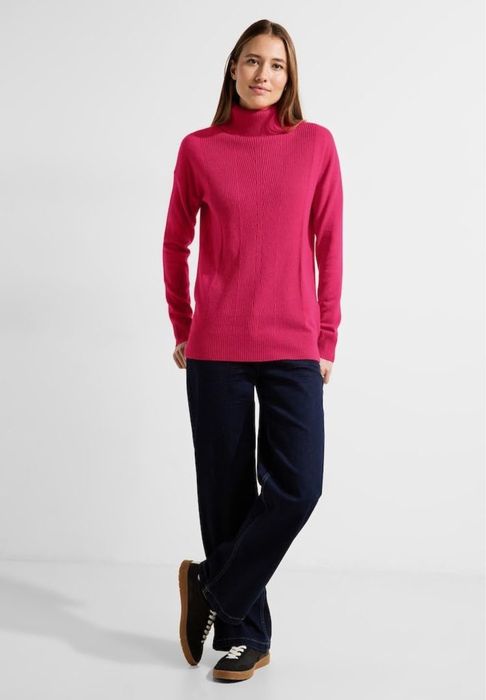 Cecil sweter damski golf malinowy r.XXL