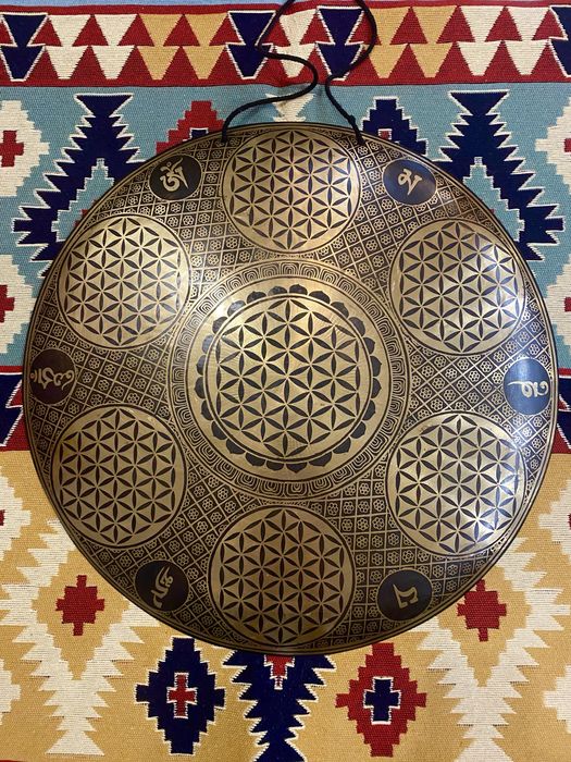 Gong grawerowany nepalski