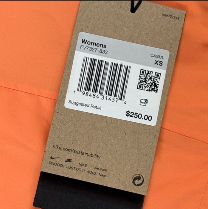 Куртка дождевик nike acg skull peak women's storm-fit jacket Оригинал