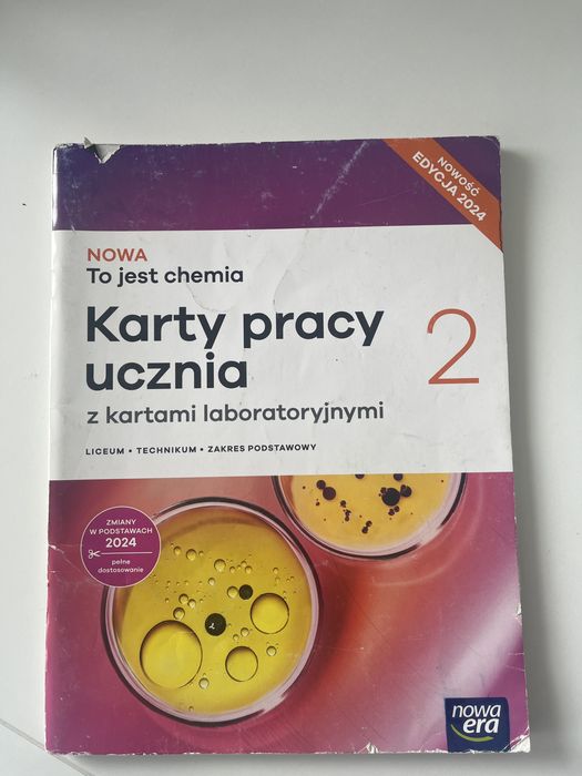 Chemia karty pracy ucznia 2 Edycja 2024