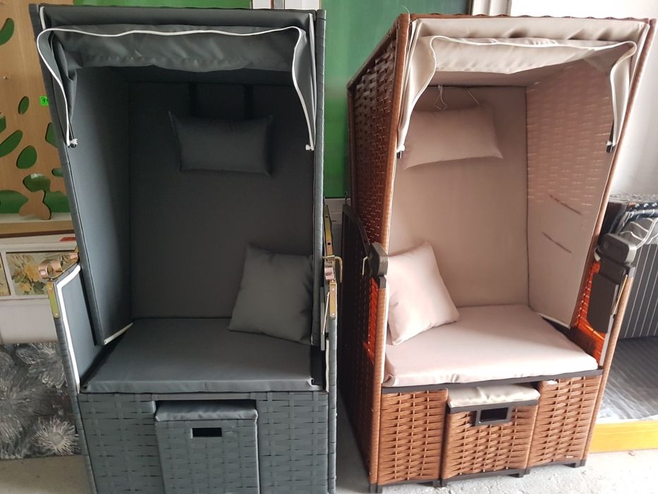 Kosz plazowy, ogrodowy 1osobowy idealny na balkon! Lezak rozkladany.