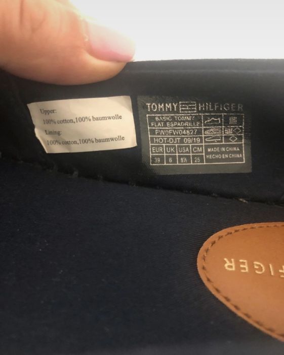 Tommy Hilfiger granatowe damskie espadryle mokasyny trampki tenisówki
