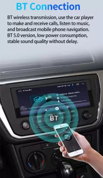 Rádio 1DIN Android 10 + GPS+RDS+ Ecrã táctil 6.9 polegadas (NOVOS)