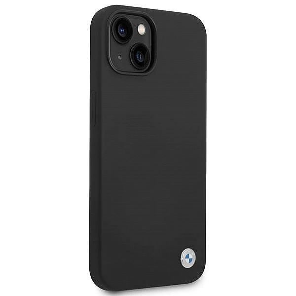 Etui BMW Silicone Metal Logo na iPhone 14 - czarne