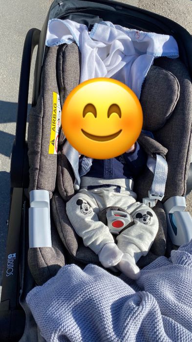 Carrinho com maxi cosi