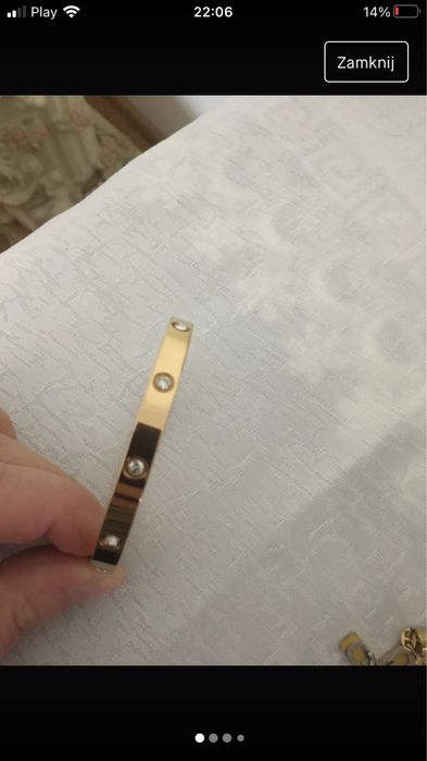 Bransoletka cartier gold