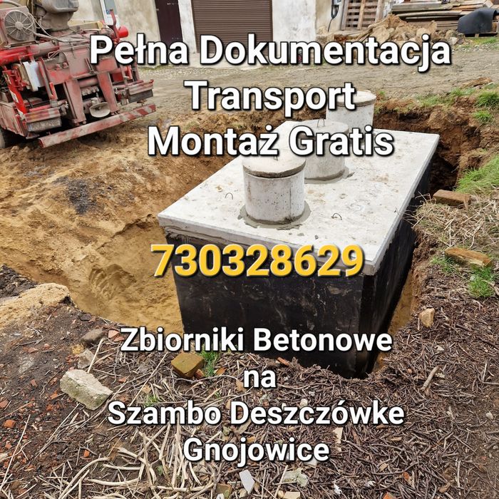 Zbiorniki Betonowe na Szambo Deszczówke Gnojowice Piwnica