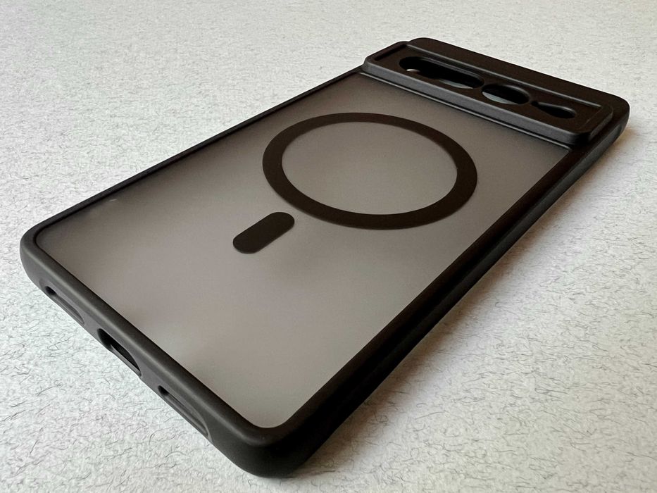 Google Pixel 7 Pro чохол Magnetic MagSafe чорний силікон TPU чехол