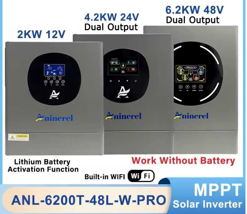 АКБ LiFePo4 280A 200A12в Инвертор ANENJIAninerel 6,2kW 48в BMS JK Daly