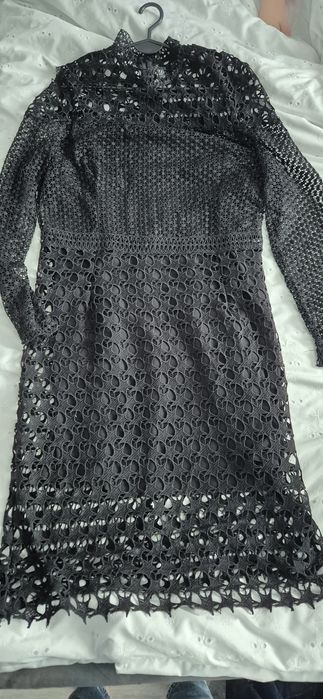 Top secret sukienka 38 koronkowa czarna na okazje